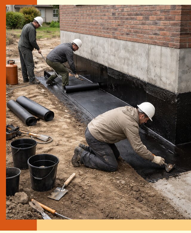 Гидроизоляция фундамента в Гусе-Хрустальном: надежная защита строений